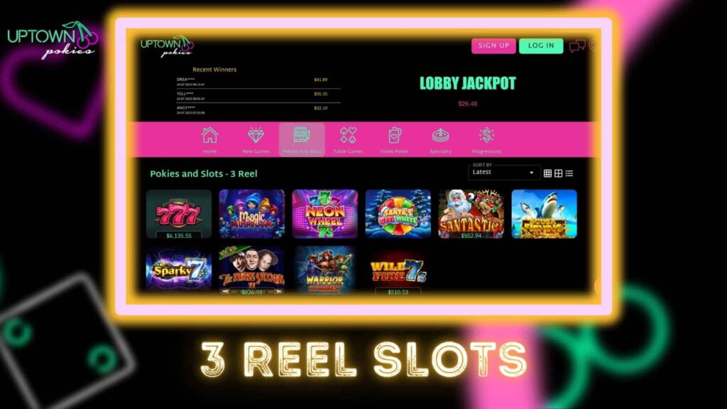 Uptown Pokies Australia 3 reel slots