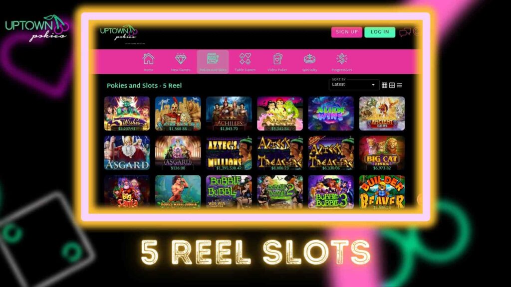 Uptown Pokies Australia 5 reel slots