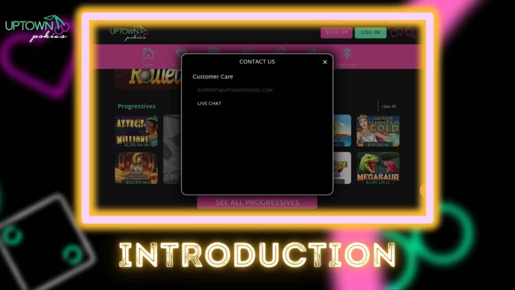 Uptown Pokies Contact Information