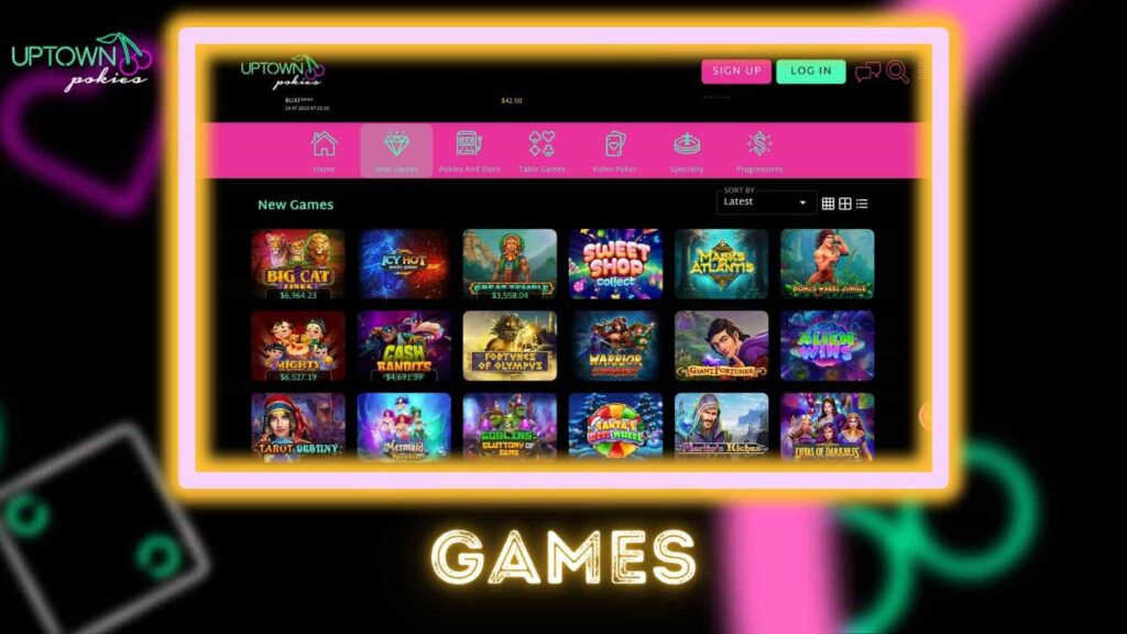 Uptown Pokies Online Casino games
