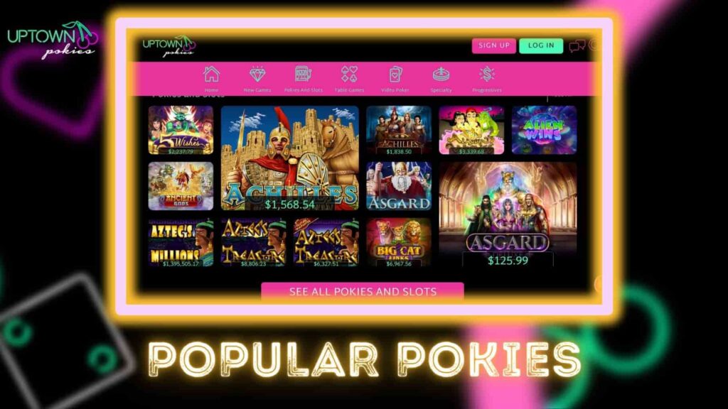 Uptown Pokies popular pokies